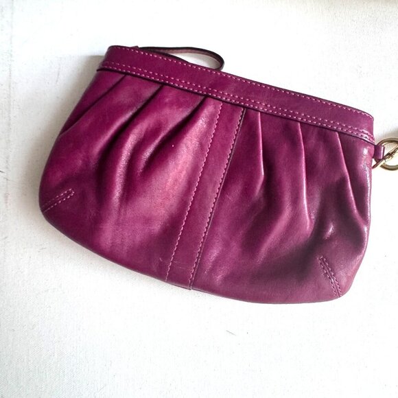 Coach Plum Purple Small Pouch Accessorie - Picture 5 of 6